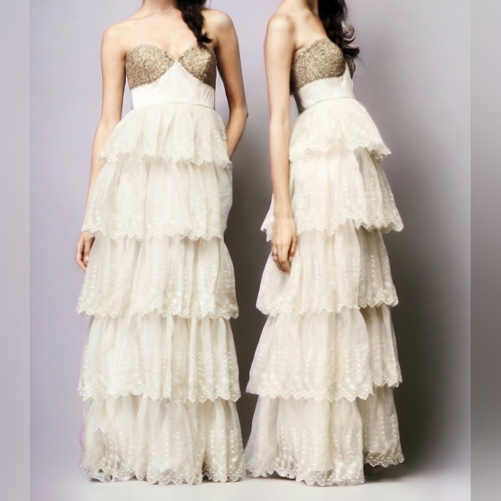 BHLDN Burnished Organza Gown